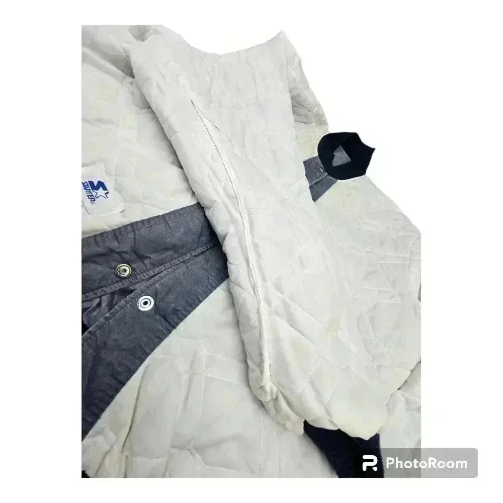 STARTER VINTAGE 90S PUFFY JACKET MINERAL WASH GEORGETOWN BULLDOGS XL